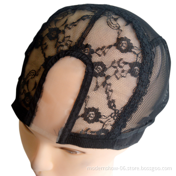 Wholesale Making Wigs Hairnets Hair Weaving Adjustable Wig  Hot Black Elastic Hair Nets Hat New